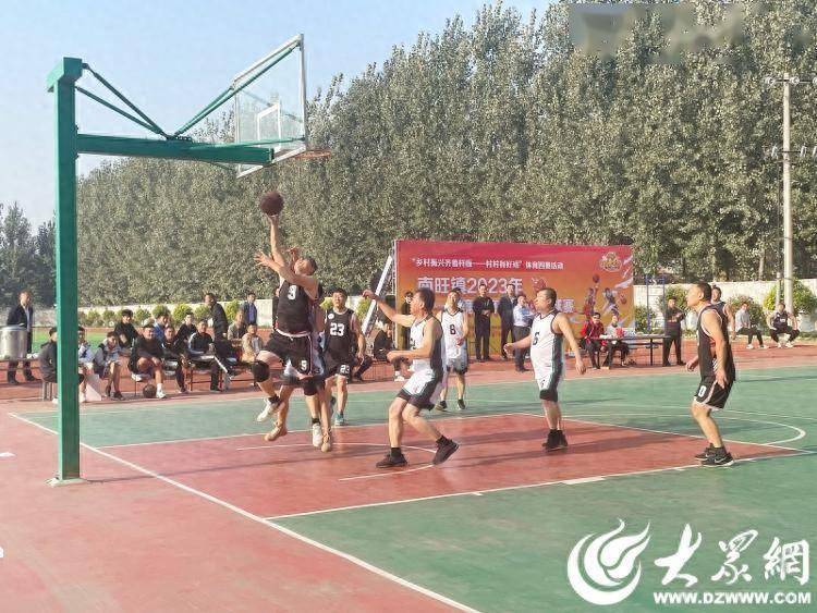 汶上县南旺镇2023年“三一环境杯”村BA篮球赛开赛